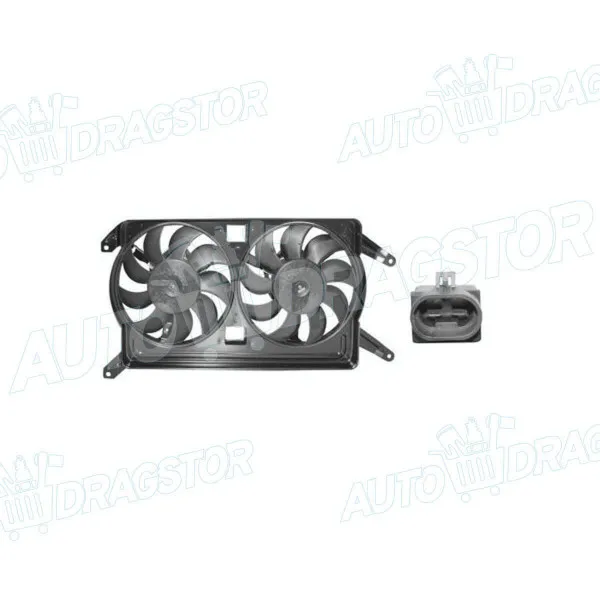 Ventilator hladnjaka sa nosačem ALFA ROMEO 147 (937), 00-10; 156 (932), 97-05; 164 (164), 87-97; 166 (936), 98-08; GT (937), 03-10; 