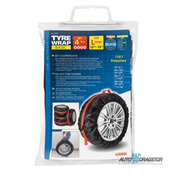 NAVLAKA ZA ČUVANJE AUTO GUMA SET 4KOM 13-19