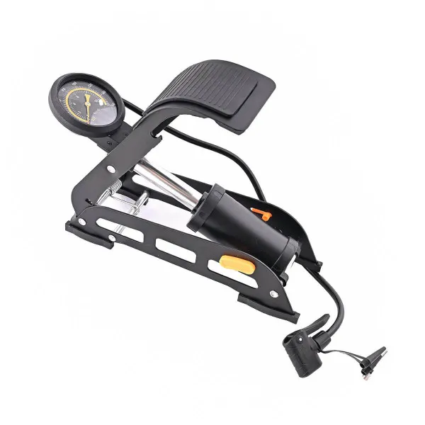 NOŽNA PUMPA SA MANOMETROM 1 CILINDAR 5.5x11cm 160PSI (11 BAR) 