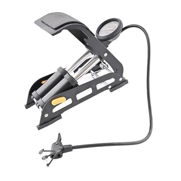 NOŽNA PUMPA SA MANOMETROM 2 CILINDRA 4.5x11cm 160PSI (11 BARA) 