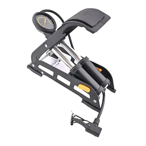 NOŽNA PUMPA SA MANOMETROM 2 CILINDRA 4.5x11cm 160PSI (11 BARA) 