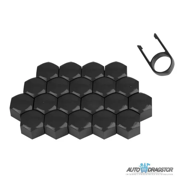 SET UKRASNIH POKLOPACA ZA ŠRAFOVE TOČKA 20KOM 17MM 