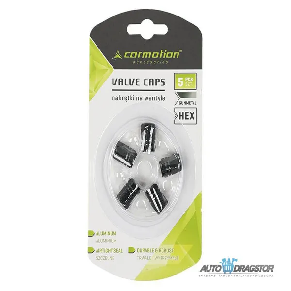 KAPICE VENTILA ALUMINIJUMSKE 5KOM TAMNO SIVE 