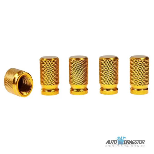 KAPICE VENTILA ALUMINIJUMSKE 5KOM ZLATNE 