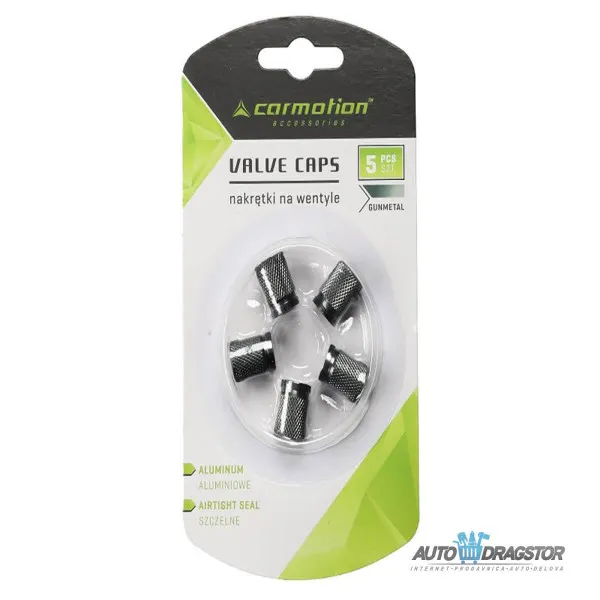 KAPICE VENTILA ALUMINIJUMSKE 5KOM TAMNO SIVE 