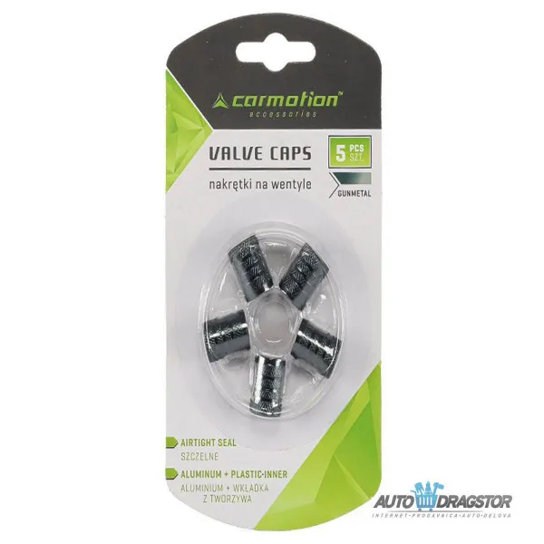 KAPICE VENTILA ALUMINIJUMSKE 5KOM TAMNO SIVE 