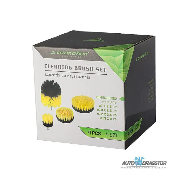 SET ROTACIONIH ČETKI ZA SKIDANJE PRLJAVŠTINE 4KOM 