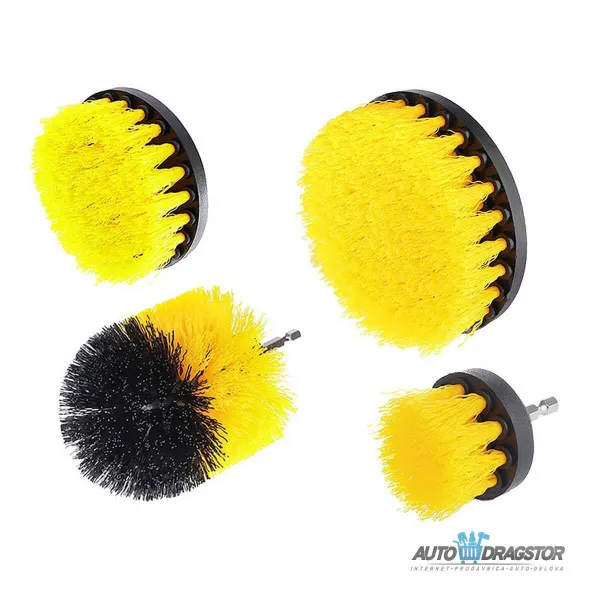 SET ROTACIONIH ČETKI ZA SKIDANJE PRLJAVŠTINE 4KOM 