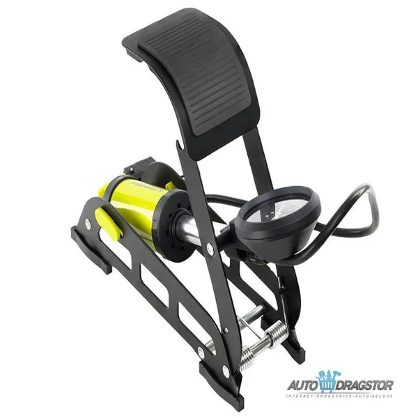 NOŽNA PUMPA SA MANOMETROM 11 BARA/160 PSI 1 CILINDAR 