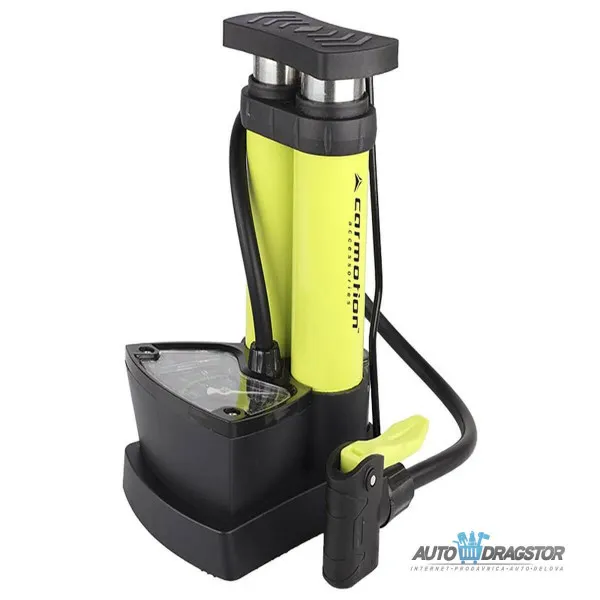 NOŽNA PUMPA SA MANOMETROM 10 BARA/140 PSI 2 CILINDRA 