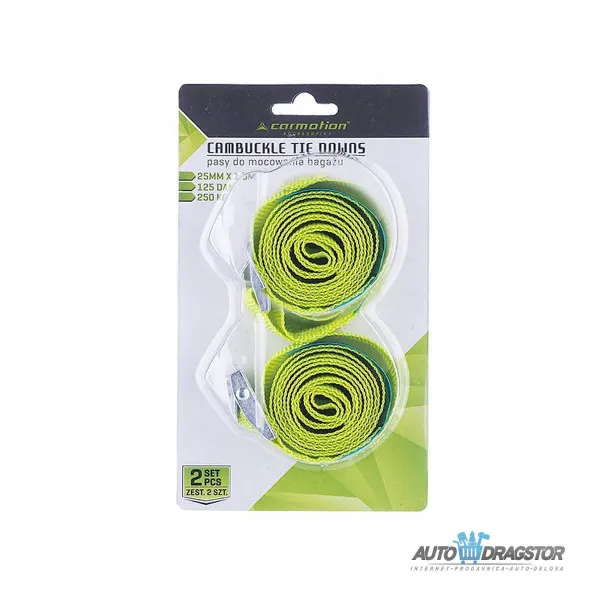 TRAKA ZA ZATEZANJE 150x2.5CM 125 daN 250KG  2KOM 