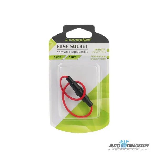 KUĆIŠTE OSIGURAČA 5x20mm SA KABLOM 