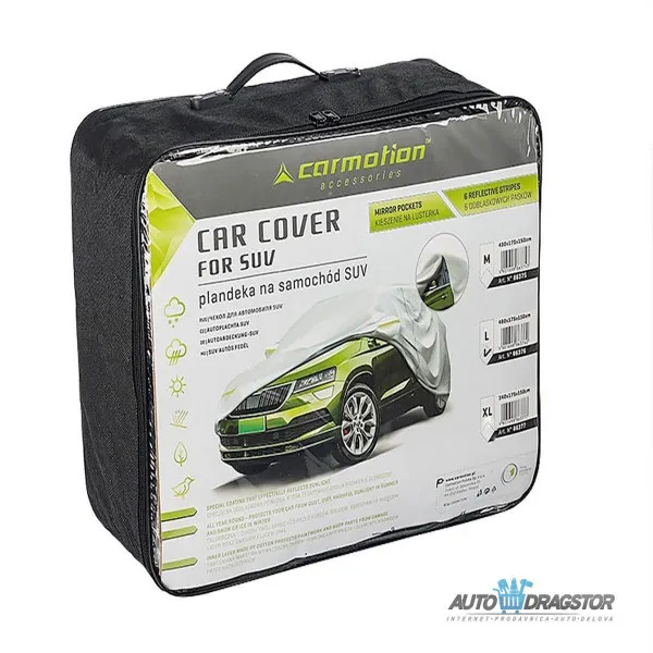 CERADA ZA AUTOMOBIL L ZA SUV/OFF ROAD 480x175x150CM TROSLOJNA,SA SAJLOM I KATANCEM ZA ZAKLJUČAVANJE 