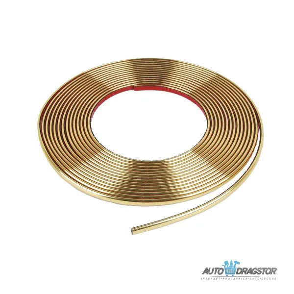 DEKORATIVNA LAJSNA ZLATNA 8Mx6MM 