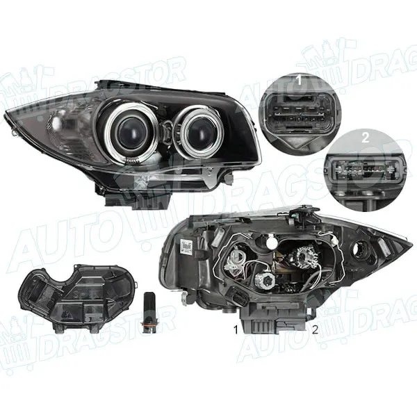 Far BMW 1 (E81/E82/E87/E88), 04-13; 