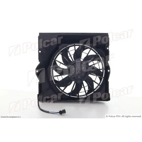 Ventilator hladnjaka sa nosačem BMW 3 (E36), 90-00; Z3 (E36/7/E36/8), 95-03; 
