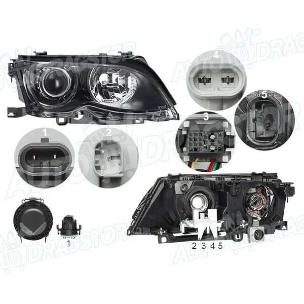 Far BMW 3 (E46), 98-06; 