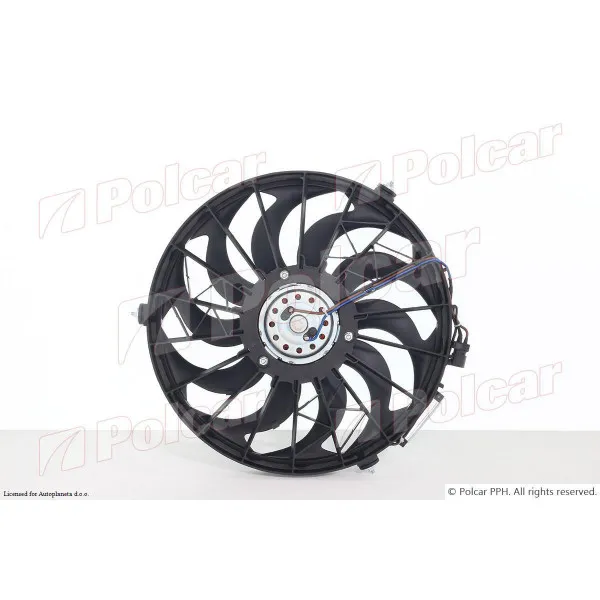 Ventilator hladnjaka sa nosačem BMW 3 (E36), 90-00; 5 (E34), 87-97; 6 (E24), 76-89; 7 (E32), 86-94; 8 (E31), 89-99; 