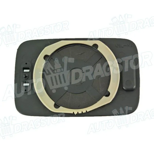 Staklo retrovizora sa nosačem BMW 5 (E34), 87-97; 7 (E32), 86-94; 