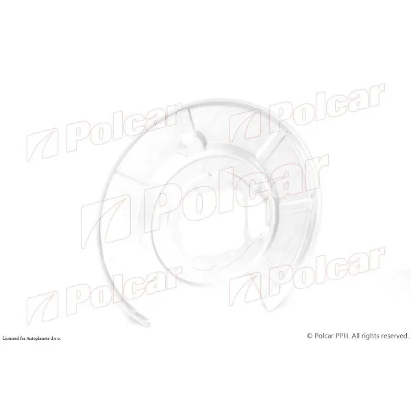 Anker platna-štitnik kočnica BMW 5 (E60/61), 03-10; 