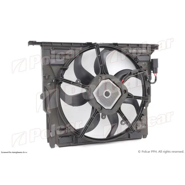 Ventilator hladnjaka sa nosačem BMW 5 (F10/F11), 10-17; 5 GT (F07), 09-17; 6 (F12/F13), 11-18; 6 GC (F06), 12-19; 7 (F01), 08-16; 