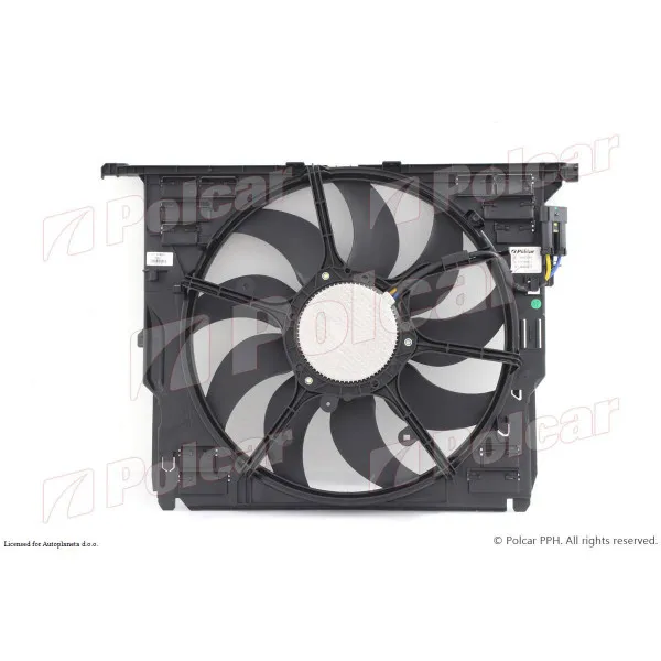 Ventilator hladnjaka sa nosačem BMW 5 (F10/F11), 10-17; 5 GT (F07), 09-17; 6 (F12/F13), 11-18; 6 GC (F06), 12-19; 7 (F01), 08-16; 