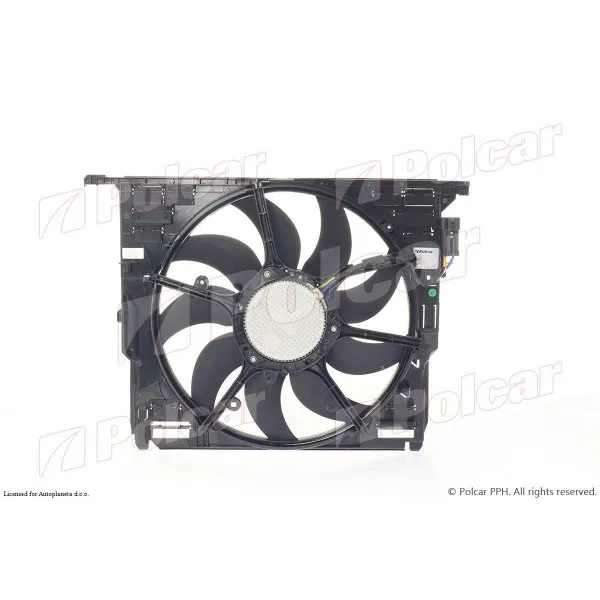 Ventilator hladnjaka sa nosačem BMW 5 (F10/F11), 10-17; 5 GT (F07), 09-17; 6 (F12/F13), 11-18; 6 GC (F06), 12-19; 7 (F01), 08-16; 