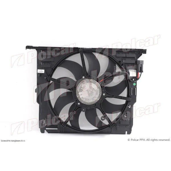Ventilator hladnjaka sa nosačem BMW 5 (F10/F11), 10-17; 5 GT (F07), 09-17; 6 (F12/F13), 11-18; 6 GC (F06), 12-19; 7 (F01), 08-16; 