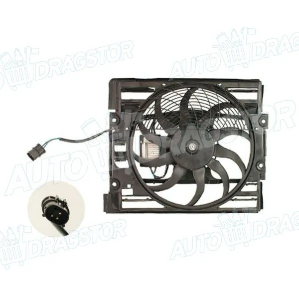 Ventilator hladnjaka sa nosačem BMW 7 (E38), 94-01; Z8 (E52), 00-03; 