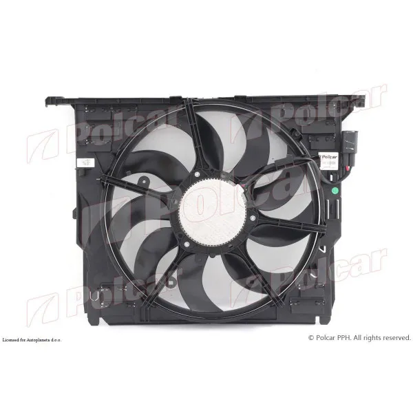 Ventilator hladnjaka sa nosačem BMW 5 (F10/F11), 10-17; 7 (F01), 08-16; 