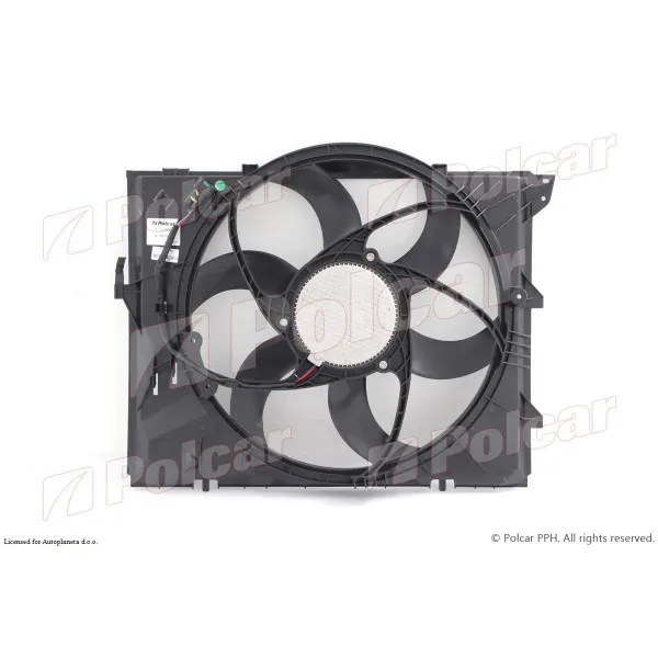 Ventilator hladnjaka sa nosačem BMW 1 (E81/E82/E87/E88), 04-13; 3 (E90/91/92/93), 04-13; X1 (E84), 09-15; Z4 (E89), 09-; 