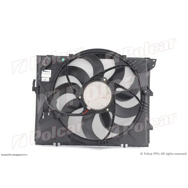 Ventilator hladnjaka sa nosačem BMW 1 (E81/E82/E87/E88), 04-13; 3 (E90/91/92/93), 04-13; 