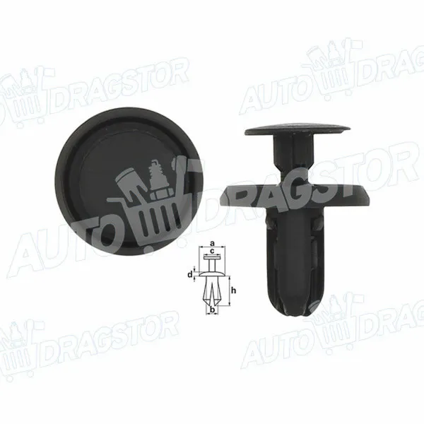 Žabica (plastična) MITSUBISHI ASX (GA), 10-; COLT (Z30), 04-12; LANCER (CS), 00-07; LANCER (CY0), 07-; OUTLANDER (CU0W), 03-07; OUTLANDER (CW0), 07-12; OUTLAN 