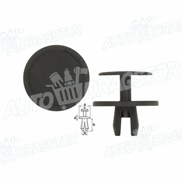 Žabica (plastična) BMW 3 (E30), 82-93; 5 (E34), 87-97; 5 (E39), 96-04; 7 (E32), 86-94; 7 (E38), 94-01; Z3 (E36/7/E36/8), 95-03; 