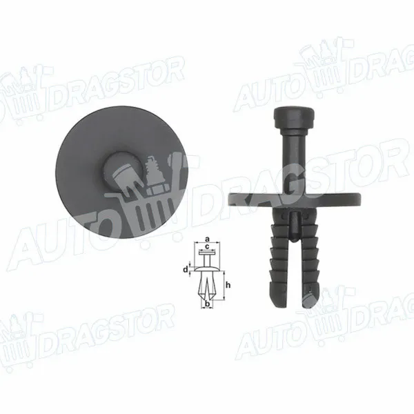 Žabica (plastična) BMW 3 (E46), 98-06; 3 (E90/91/92/93), 04-13; 5 (E34), 87-97; 5 (E39), 96-04; 7 (E38), 94-01; 7 (E65/66), 01-08; X1 (E84), 09-15; X5 (E53), 