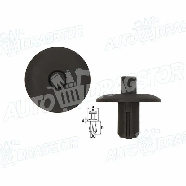 Žabica (plastična) AUDI A2 (8Z), 00-05; A8 (D2/4D), 94-03; A8 (D3/4E), 03-10; TT (8J3/9), 06-14; 