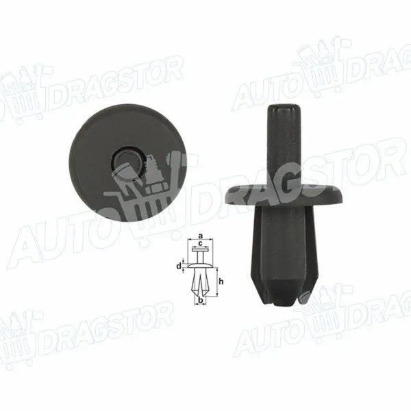 Žabica (plastična) VOLVO 800 (LS/LW), 91-97; 940/960, 90-97; C30, 06-13; S40 (MS), 04-12; S60 (RS), 00-09; S80 (AS), 06-16; S80 (TS/XT), 98-06; V50 (MW), 04-1 