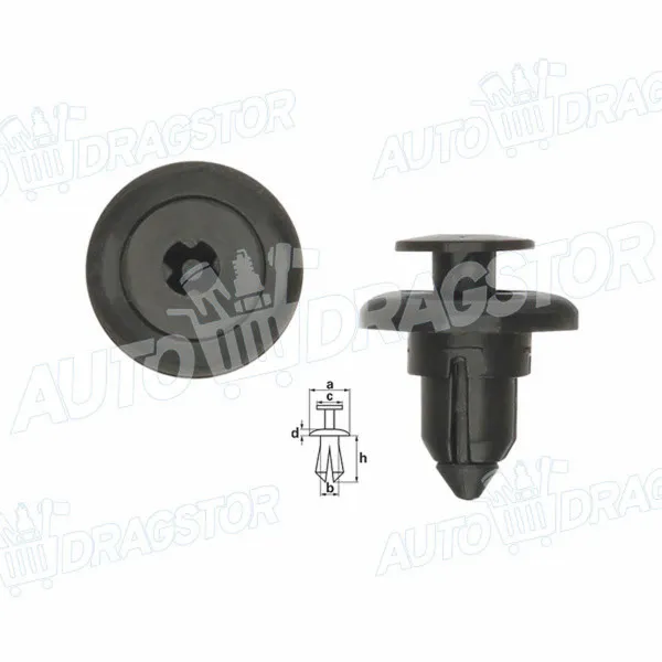 Žabica (plastična) SUZUKI BALENO (EG), 95-02; GRAND VITARA (FT/GT), 98-05; SWIFT (EA/MA/AH/AJ), 89-04; VITARA (ET/TA), 88-05; XL7, 06-10; 