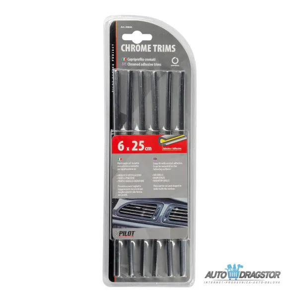 UNIVERZALNE HROMIRANE LAJSNE 6 KOM 25 CM 