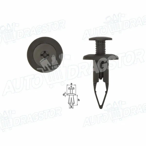 Žabica (plastična) TOYOTA LAND CRUISER (FJ120), 03-10; LAND CRUISER (FJ90), 96-03; 