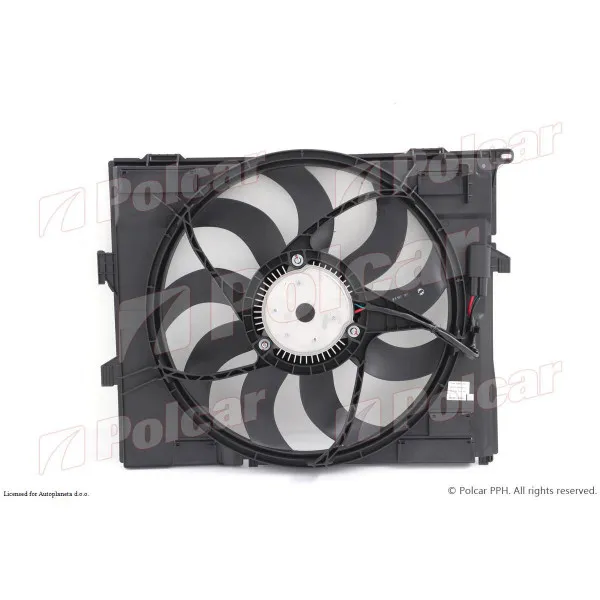 Ventilator hladnjaka sa nosačem BMW 1 (F20/F21), 11-19; 2 (F22/F23/F87), 14-; 3 (F30/F31/F80), 12-19; 3 GT (F34), 13-; 4 (F32/F33/F82/F83), 13-; 4 GC (F36), 14 