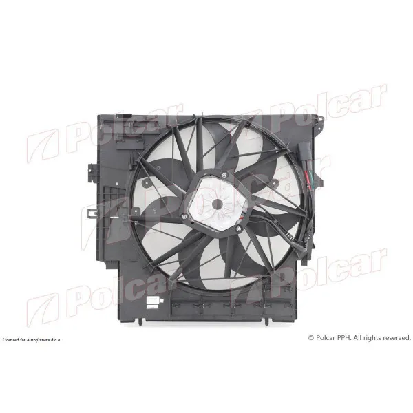 Ventilator hladnjaka sa nosačem BMW X3 (F25), 10-17; X4 (F26), 14-18; 