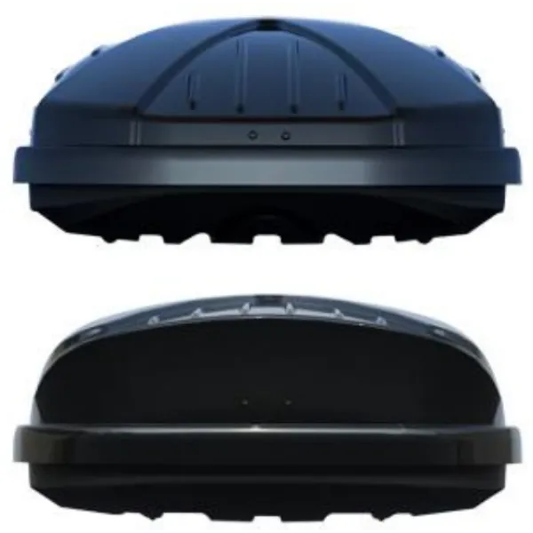 KROVNI KOFER CRNI 600L 173x81x37CM 