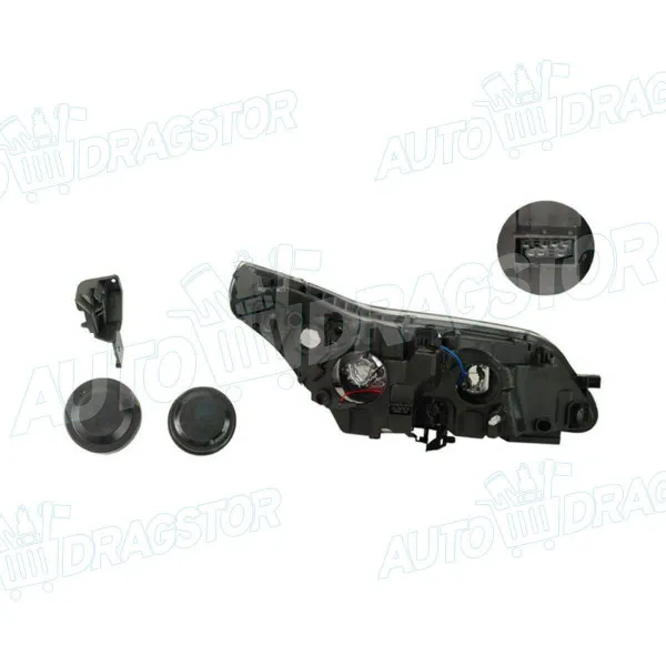 Far CITROËN C4 (LA/LC), 04-11; 