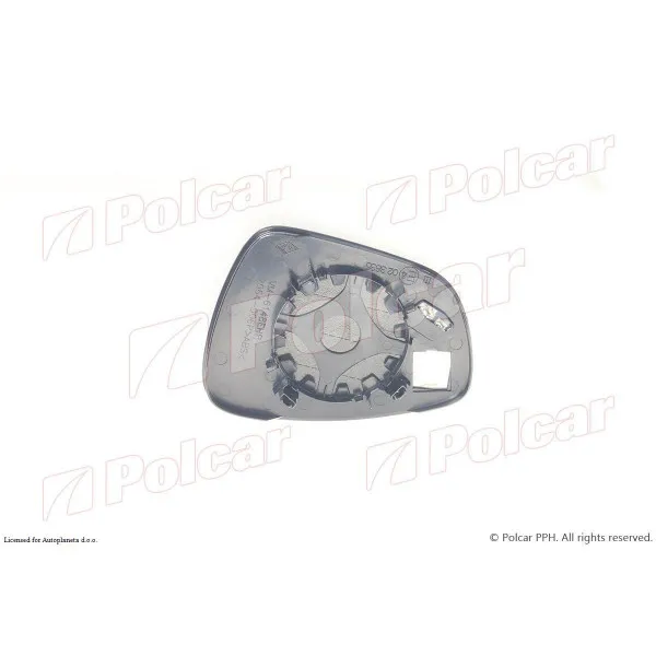 Staklo retrovizora sa nosačem CITROËN, PEUGEOT 