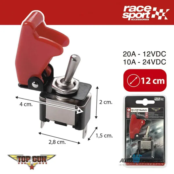 PREKIDAČ ON/OFF TOP GUN CRVENI 