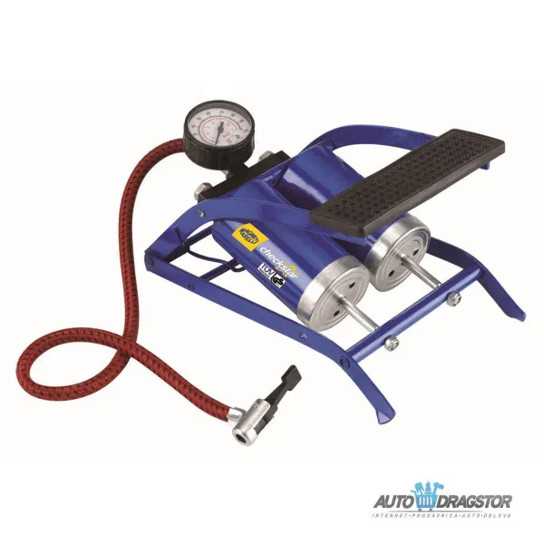 NOŽNA PUMPA SA MANOMETROM 2 CILINDRA 