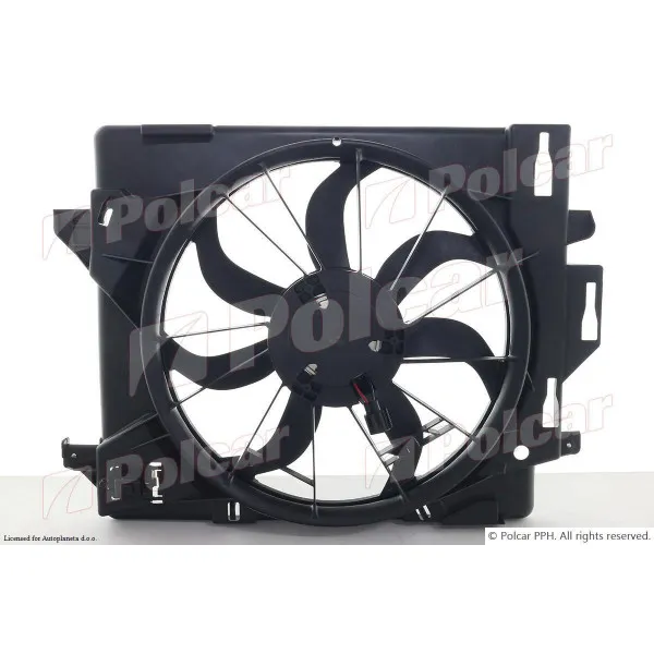 Ventilator hladnjaka sa nosačem CHRYSLER, DODGE, VOLKSWAGEN 