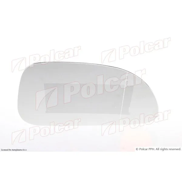 Staklo retrovizora CHEVROLET LACETTI (KLAN/J200), 03-09; NUBIRA, 03-09; 
