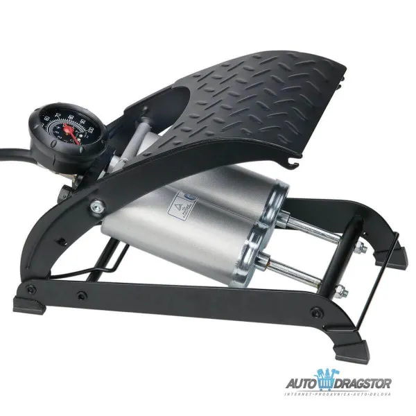 PUMPLA DUPLA NOŽNA SA MANOMETROM DELUXE 